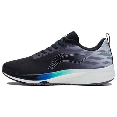 Li Ning Red Rabbit 5 Shock Absorbing Non-Slip Wear-Resistant Breathable Lightweight Low-Top Running Shoes Men Running Shoes Black Gray Blue ARMS009-11