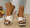 Roman Shoes Sandals For Ladies Shoes Summer Sandals Casual Heels Women's Wedge Platform Slippers Elegant Fashion Shoes Ladies