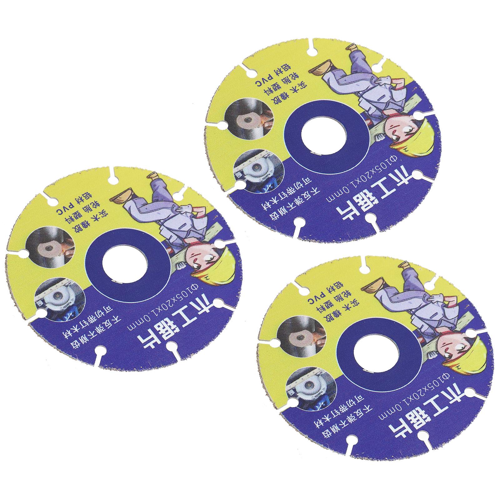 

3 шт. Диск для циркулярной пилы Острый Чистый рез Прочный Многоцелевой Отрезной круг для Деревянных досок