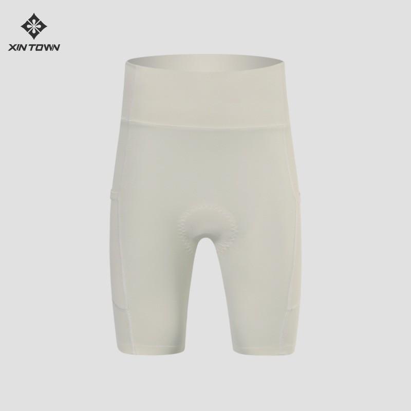 Womens Cycling Shorts Pockets Butt Lifting Breathable Biking Outdoor Sports