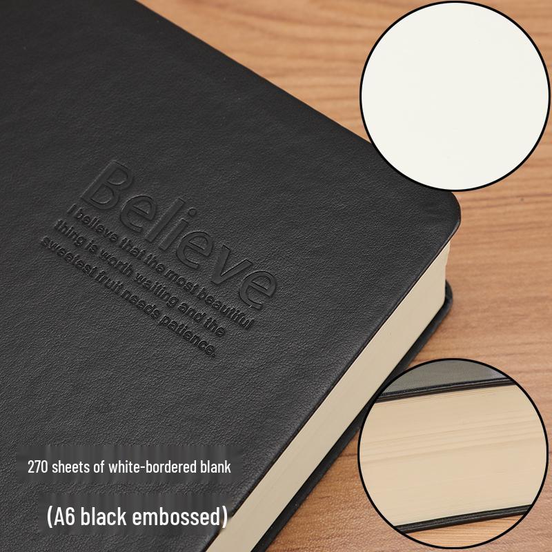 Bardzo gruby retro europejski skórzany notatnik-planer