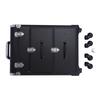 Rolling Makeup Train Case Black Salon Cart Cosmetic Trolley Travel Nail Art Storage Organizer for Face Painting Hairstylist