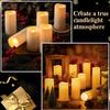 9Pcs LED Candles with Flickering Flameless Candles Battery Operated Pillar Candles Wedding Decoration Candlelight Christmas