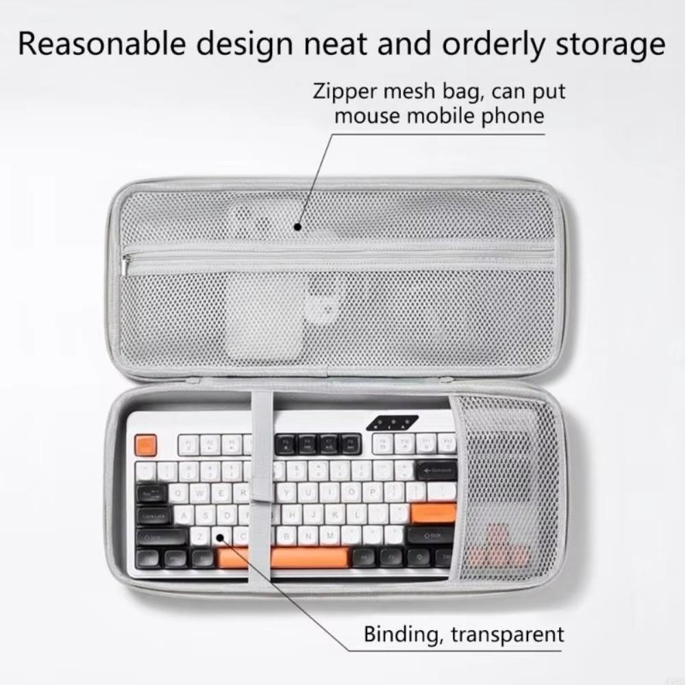Hard Shell Mouse Organizer Case EVA Travel Protective Case Simple Keyboard Storage Bag