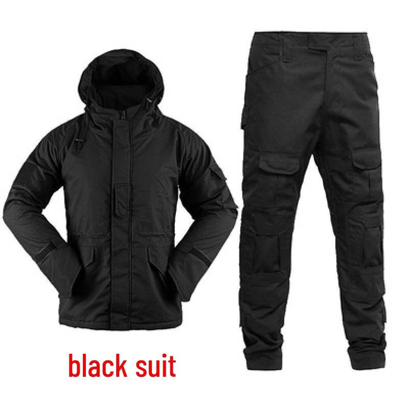 Herren- und Damen-Wasserdichte Camouflage-Taktische Jacke Set - Winddicht, mit Plus-Samt, Verdickt für Herbst und Winter.