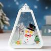 13cm/5.12in Christmas Night Light Plastics Lamp Box Old Man Snowman Sleigh Tree Peripherals Bedroom Desktop Decoration Gift Toys