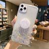 Star glitter Epoxy is suitable for Apple 13 mobile phone pro max iPhone12 mobile phone case 14-color female bracket.