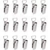SUPERFINDINGS 15Pcs Iron Heavy Duty Rug Hanging Clips Platinum Metal Clip for Hanging Rugs 1.65x0.9inch Wall Clips Rug Grippers Heavy Duty Clips for