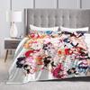 Anime deka High School DxD Teplá měkká Plyšová přehozová deka Street Trend Pro ložnici Cestování letadlem Flanelové přehozové prostěradlo Potah na postel