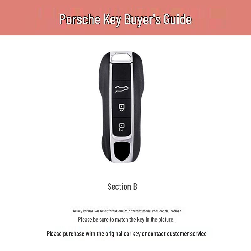 Porsche Panamera Cayenne Macan 718 Men's Protective Key Case & Buckle