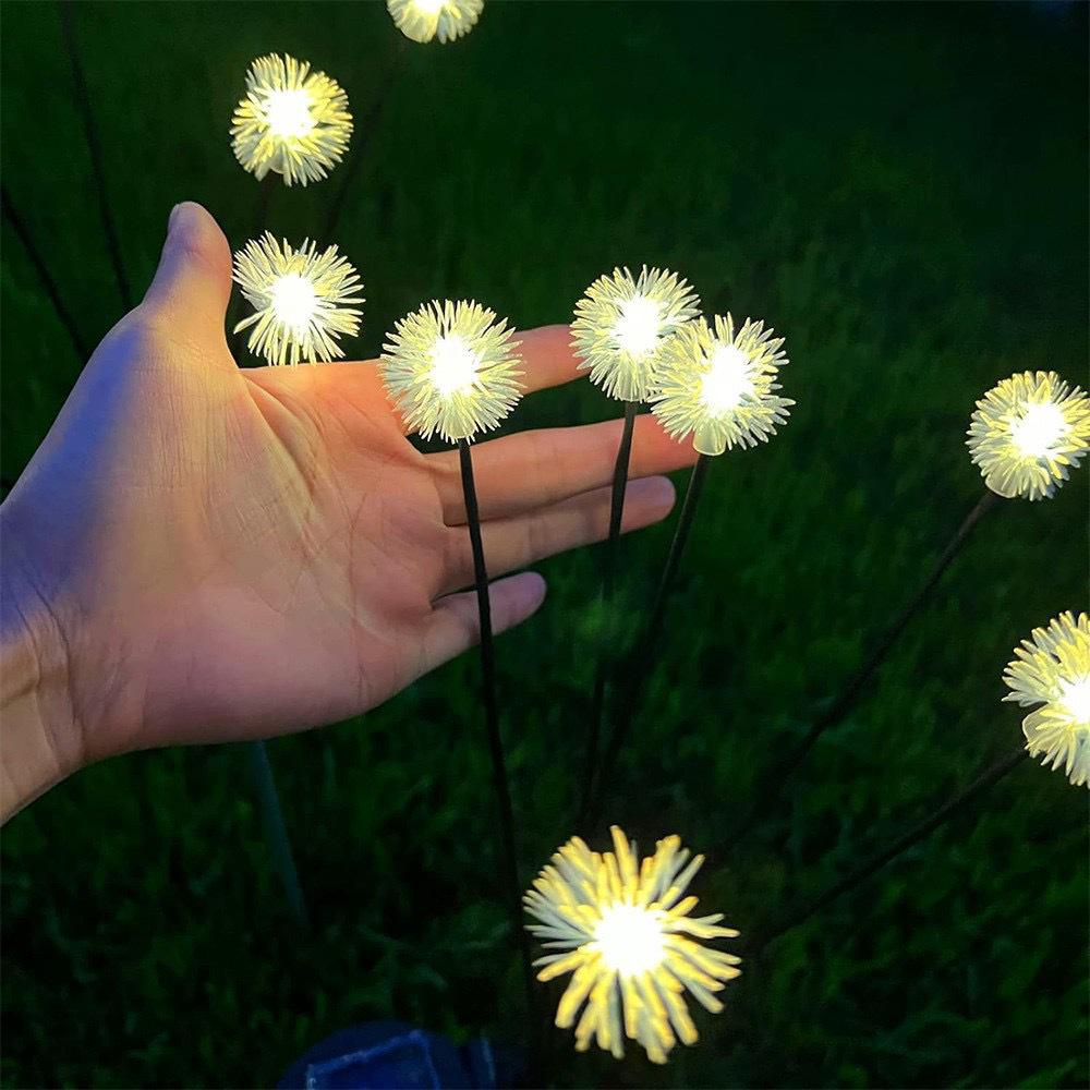 Outdoor Solar Firefly Courtyard Lights - Waterproof Landscape Lawn and Ground Plug Night Lights