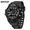 Sanda Youth Fashion Luminous Waterproof Shockproof Alarm Men's Watch