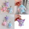 Sanrio Cinnamoroll Melody Kuromi Plush Doll Keychain Bag Pendant Gift
