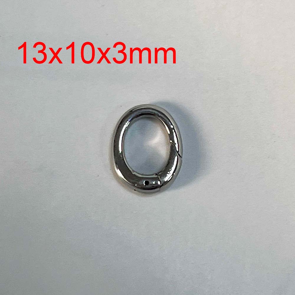 

2pcs/1pc Stainless Steel Spring Lobster Clasp Oval Clasp for Keychain Keyring Carabiner Key Holder Jewelry Making DIY No Fade 1pc