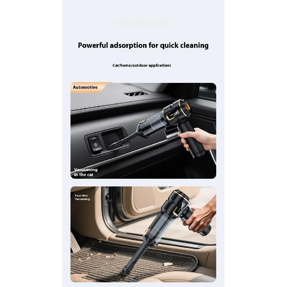 Mini Car Vacuum Cleaner Strong Scution Cordless 998000PA Powerful Wireless Car Cleaner HandHeld Portable Vacuum Cleaner for Car
