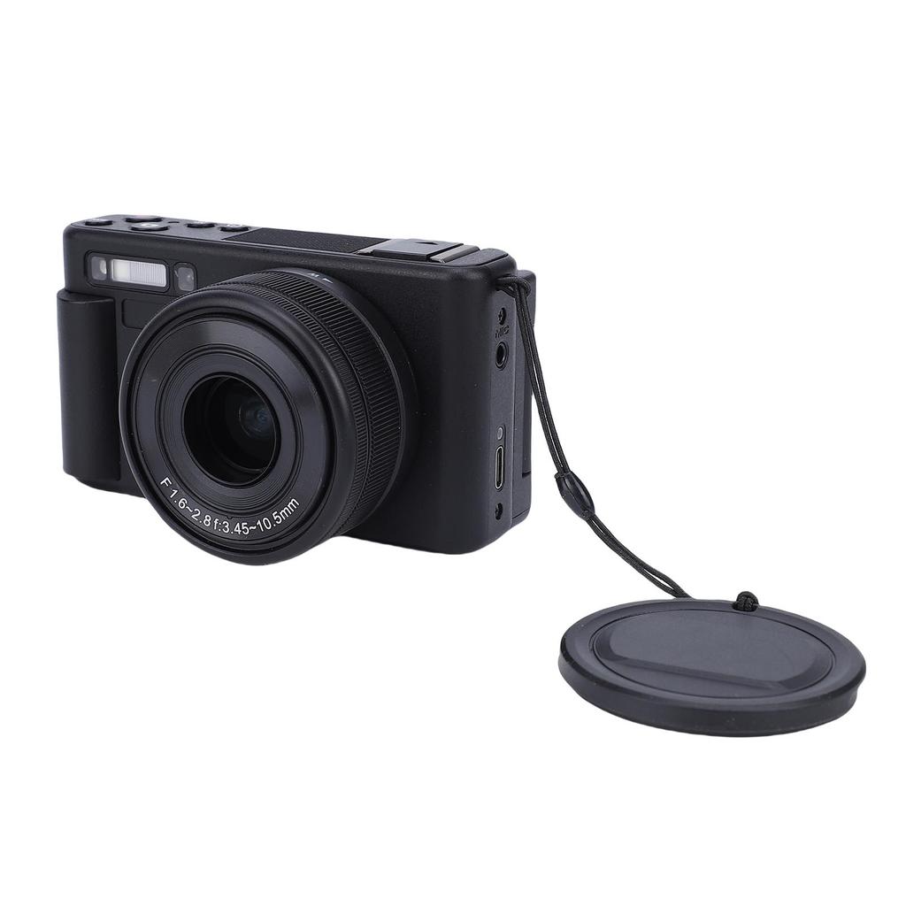 5K Digital Camera 72MP HD Autofocus Compact Video Travel Camara with 2.8in 180 degrees Flip Screen 4X Digital Zoom 3X