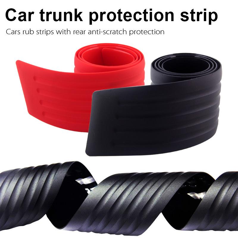 8*90cm Car Rubber Rear Bumper Guard Protector Door Edge Strip Trim Cover