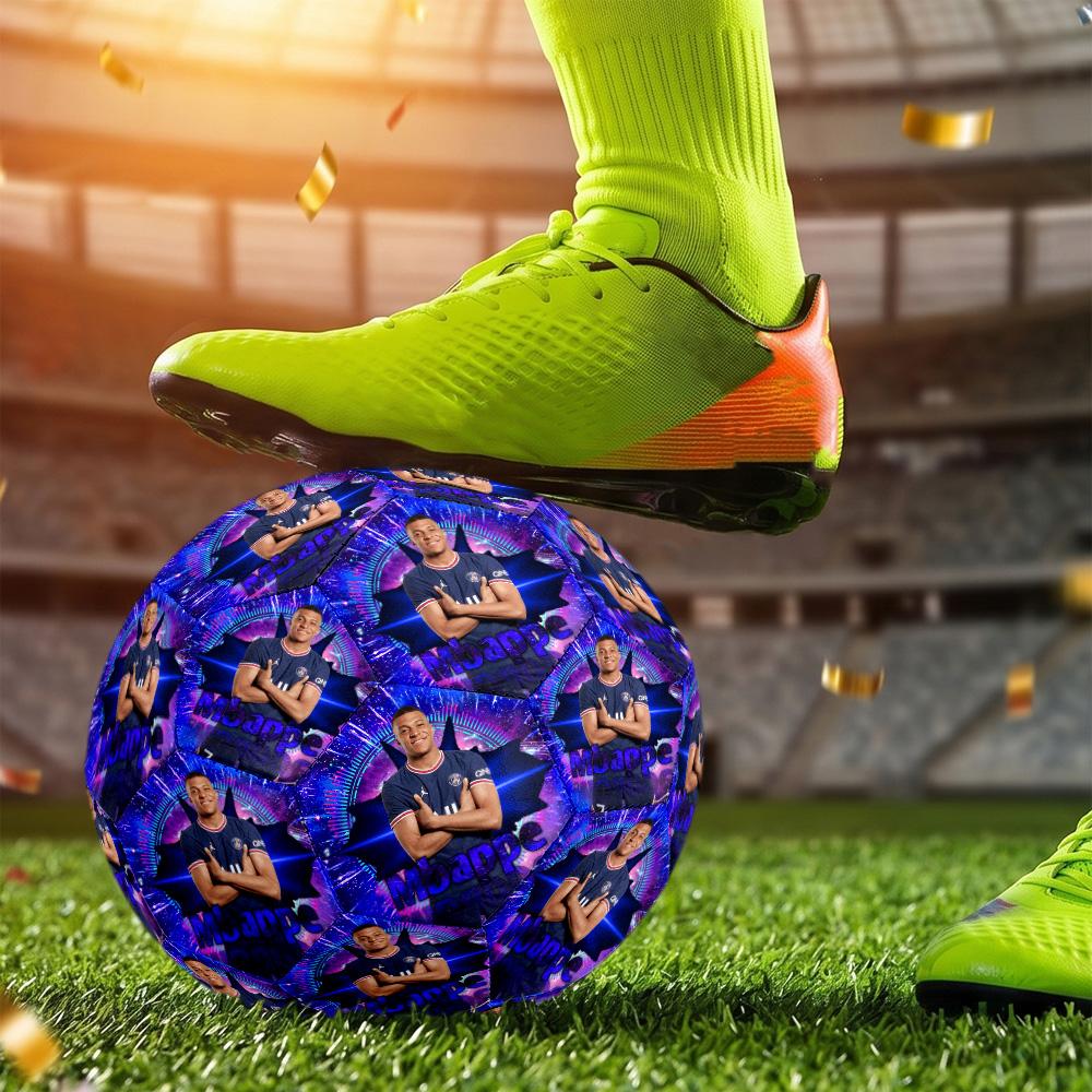 Mbappé Size 5 Soccer Ball Machine Sewn Indoor Outdoor Training and Matches Sports Enthusiast Gifts Distinctive Home Decor And Party Gift