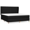 3128703 vidaXL Divan Bed with Mattress Black 180x200 Cm Fabric