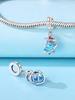 copper Plated Authentic CharmsBlue Sea Star Shape Bead Charms Compatible With Bracelets Womens Jewellery Gift High Quality