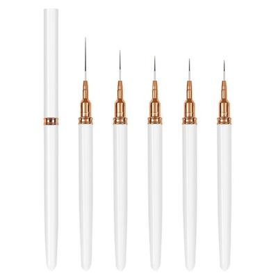 Nail Art Liner Brushes,Painting Nail Art Brush Set Nail Dotting Drawing Tool for Long Lines,Thin Details,Fine Drawing