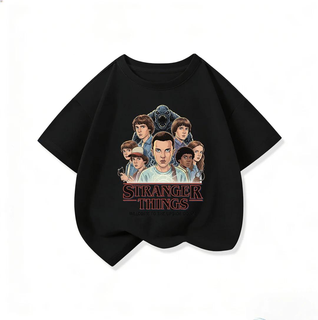 

Popular Children s Short-Sleeve T-Shirt, Fashionable Round Neck, Street Style, Summer Casual Top 100