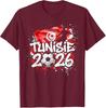 Tunesien 26 Fußballtrikot, Graffiti-Kunst Tunesische Flagge T-Shirt, Fußballfan Bekleidung