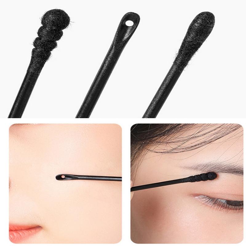 Disposable Acne Squeezing Cotton Swab Tool Blackhead Removal Scraping Stick Blackhead & Pimple Extractor Nose Shovel Cleaning