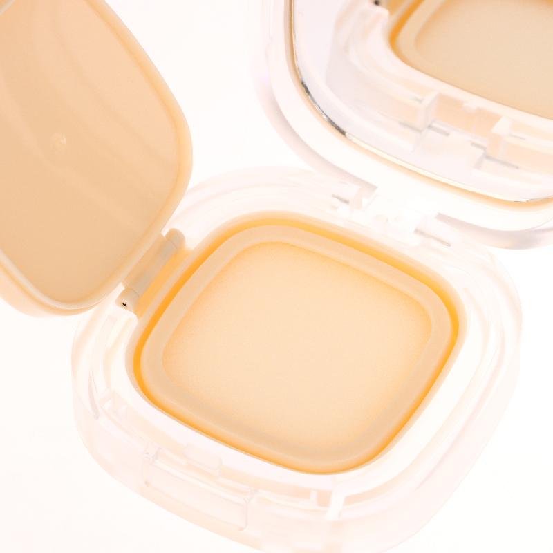 15G Empty Foundation Makeup Jar With Sponge Puff Handheld Portable Cosmetic Travel Makeup Jar Plastic Powder Box For Bb Cream