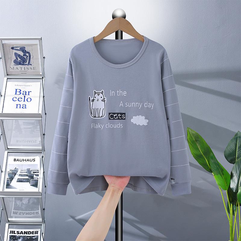 Fat Child Pure Cotton Pajama Set: Boys & Girls Warm Underwear, Plus-Size Base Layer, Autumn/Winter Sweater and Pants