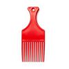 Colorful Anti-Static Plastic Hair Comb Set for Salon & Men's Styling, Including Fork Comb and Hairpin.