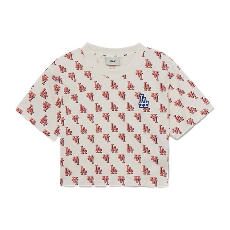 New MLB Los Angeles Dodgers T Shirt Women's Cream 3FTSM0433-07CRS