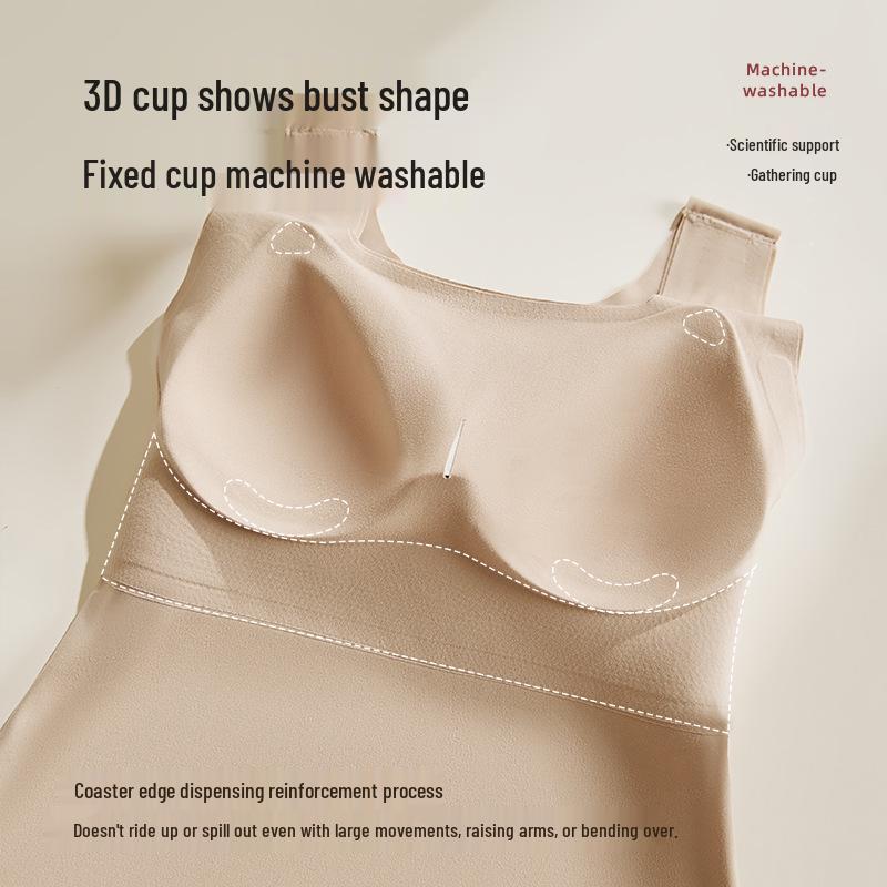 Damen Nahtlose Warme Weste mit Brustpolstern - Herbst/Winter Schlankmachende Basisschicht