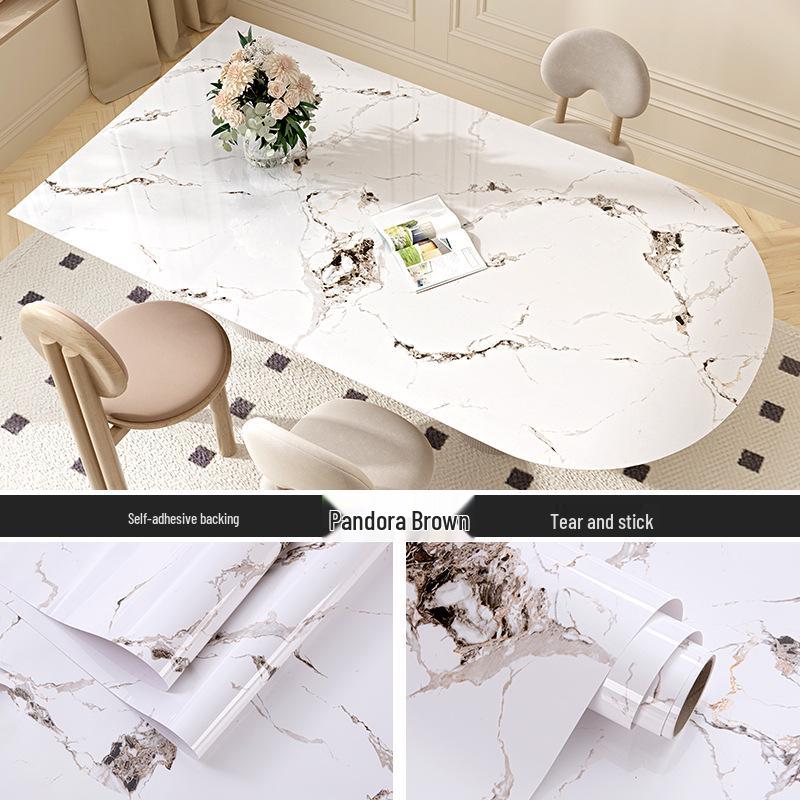 Oil-proof, Heat-resistant Waterproof Kitchen Countertop Self-adhesive Wallpaper