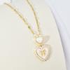 Love Necklace Women'S Design Simple And Sweet Versatile Diamond-Encrusted Heart Pendant Jewelry