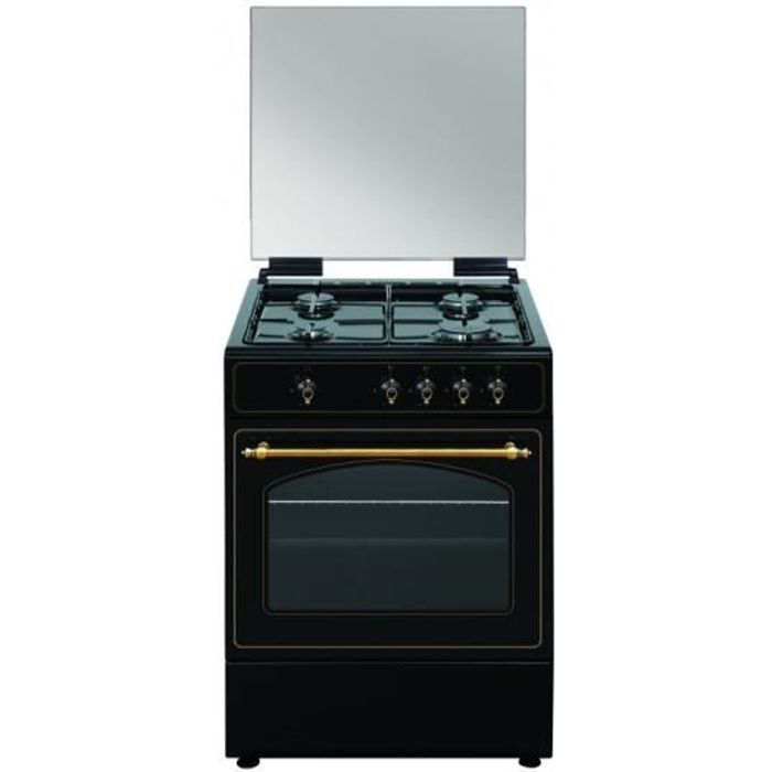 Cuisinière - Vitrokitchen - RU6060N - 5 Brûleurs De Gaz - Four À Gaz - 64 L