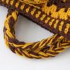 Raw Wool Knitting Kit Large Motif Bag In Mustard -