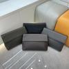 Maleta Masculina de Couro Genuíno Trançado com Alça de Mão Bolsa Transversal para o Escritório Viagem Grande Capacidade Estilo Envelope Quadrado