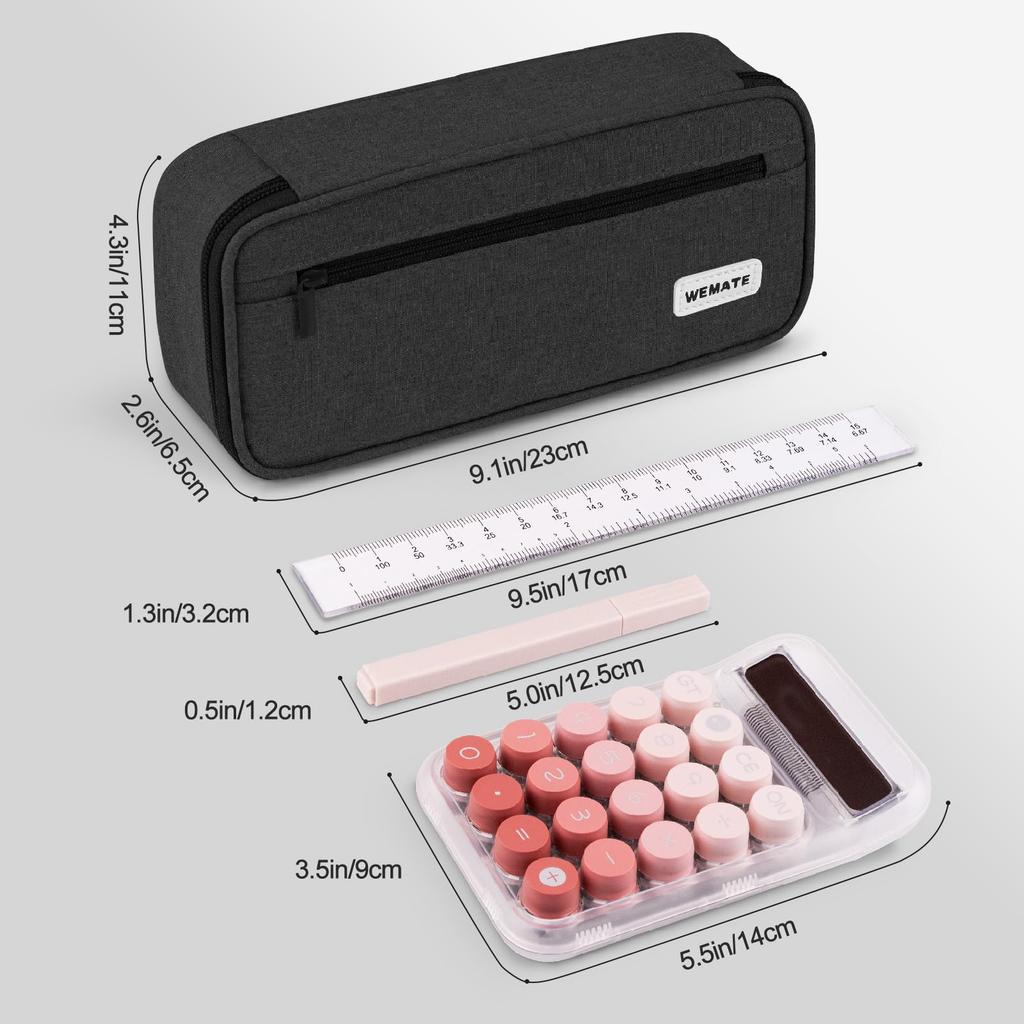 WEMATE Creion Lateral Mare 2 Stilou Elegant Gadget Puternic de Clasificare și Depozitare Depozitare Afaceri Pentru Elevi de Școală Elementară, Liceu, Colegiu