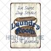 Segni Targa Retro per Lavanderia Segno Pittura su Latta Vasca Idromassaggio Bagno Metallo Poster Adesivi Murali Vintage Decorazione Casa Piatti 20x30cm