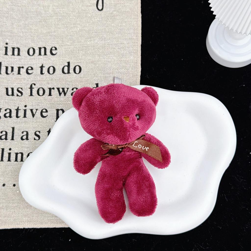 Portachiavi Ciondolo Tuta Peluche Orsacchiotto - Piccolo Giocattolo Regalo