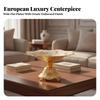 Snack Tray with Pedestal Sturdy Footed Spacious for Hosts
