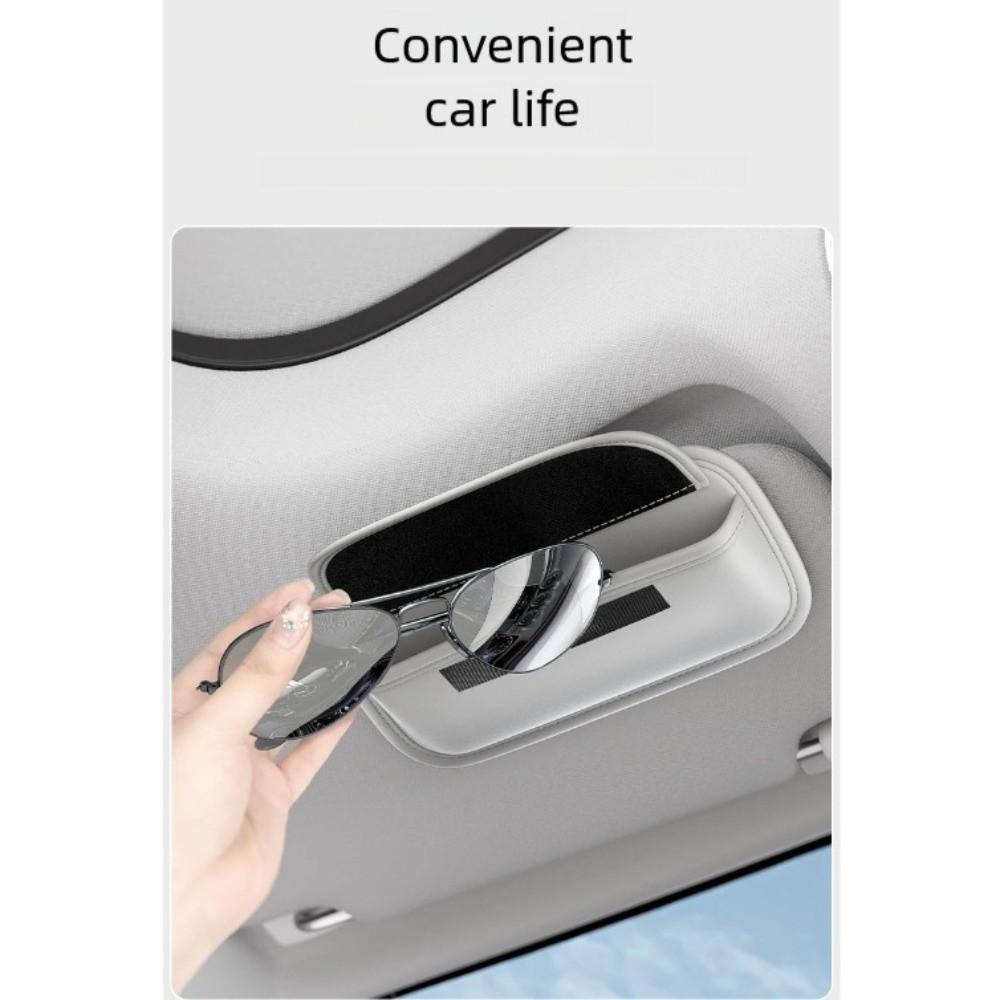 Wear-Resistant Fastener Sunglasses Holder Car Sun Visor Glasses Case  Car Interior Accessories