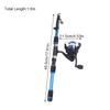 1.8M Telescopic Fishing Rod Spinning Fishing Reel Set Portable Seaing Pole Throwing Rod Remote Fiberglass Gear