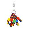 3pcs Colorful Bird Chewing Toy Plastic Beads Bite String Toy Plastic Beads Toy For Small Parrots