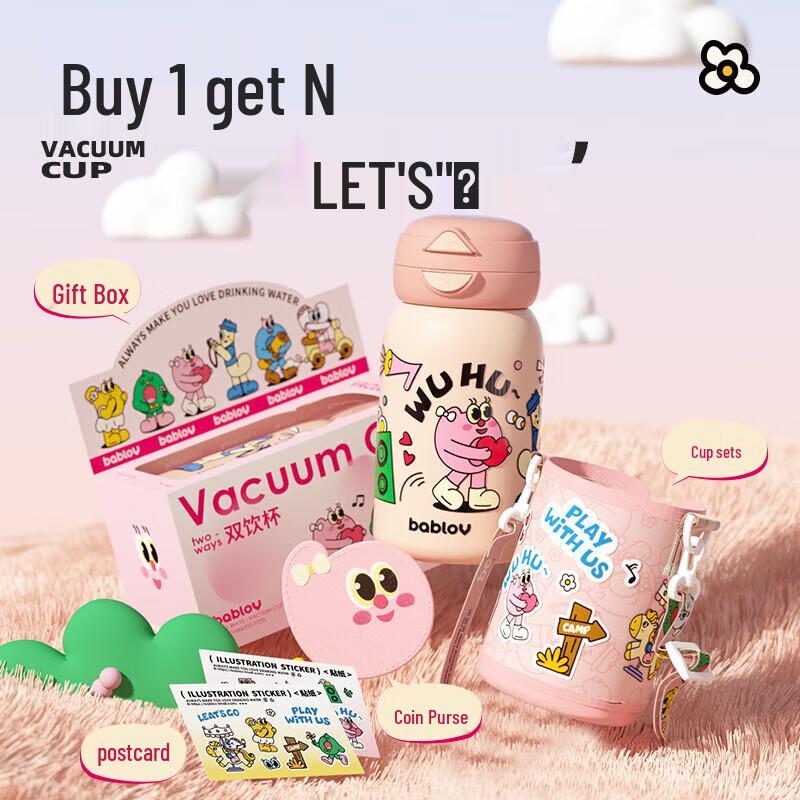 BABLOV Dual-Drink Stainless Steel Tumbler