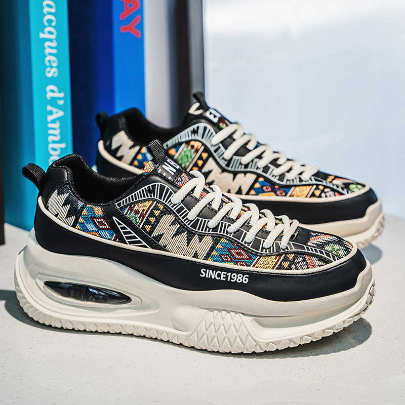 Fashion Thick Bottom Fall Adult Men Vulcanize Men's Green Shoes Classic Sneakers Men Sport All Brand On Offer Top Sale Teni