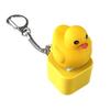Duckling Quack Fidgety Toy, Duck Keyboard Keycap Regulator Rattle Button Decompression Sound Keychain Decorative Ornament