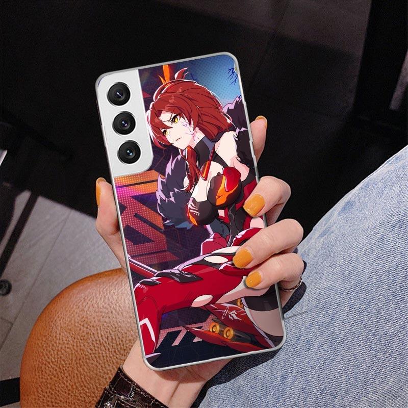 Honkai Star Rail Himeko Phnoe Case for Samsung Galaxy S26 S25 Edge S23 S24 Ultra S22 Plus S21 S20 FE Unique Cover Soft Coque Gal