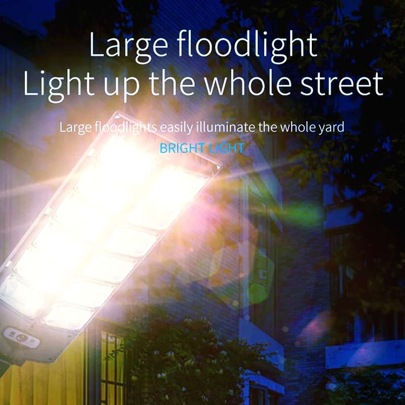 Solarlampen Außen Externe Solarlampe mit Bewegungssensor Sonnenlichtbetriebene Laterne Scheinwerfer Straßenlampe Wand Haus